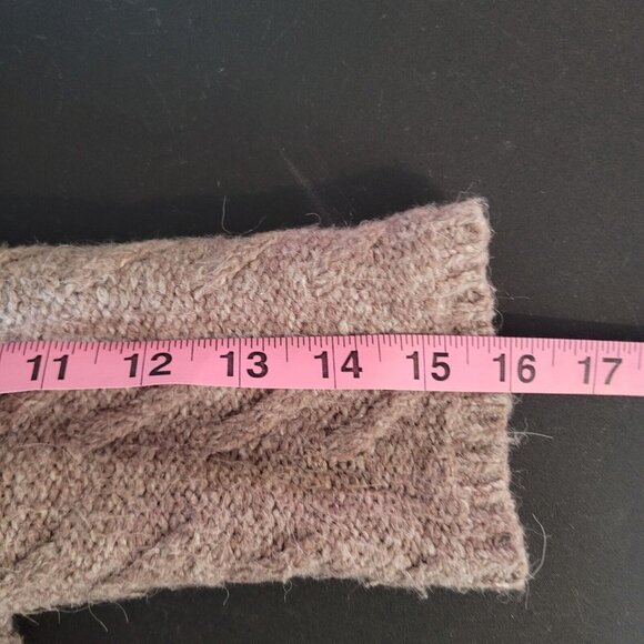 J Jill Cardigan Sweater Womens S Petite Brown Long Sleeve Chunky Knit Alpaca - Picture 7 of 9